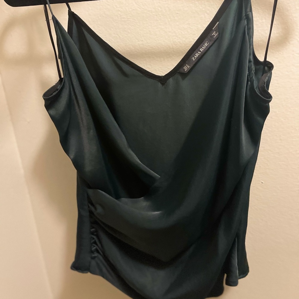 Zara satin tank top